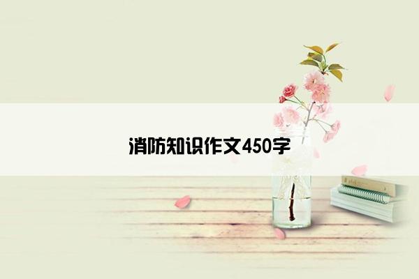 消防知识作文450字