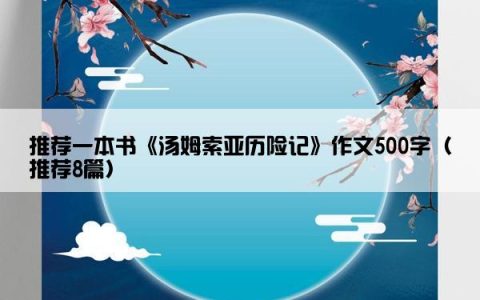 推荐一本书《汤姆索亚历险记》作文500字（推荐8篇）