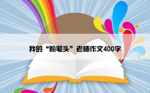 我的“粉笔头”老师作文400字