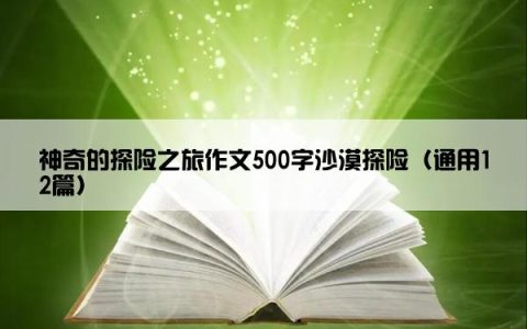 神奇的探险之旅作文500字沙漠探险（通用12篇）