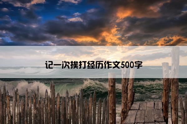 记一次挨打经历作文500字