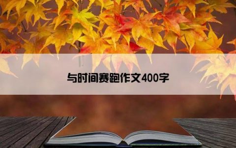 与时间赛跑作文400字