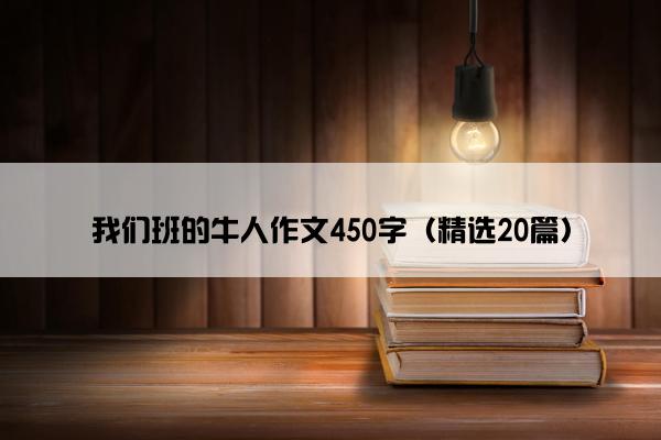 我们班的牛人作文450字（精选20篇）