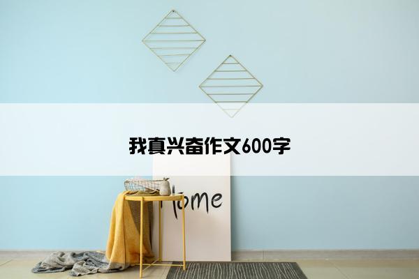 我真兴奋作文600字