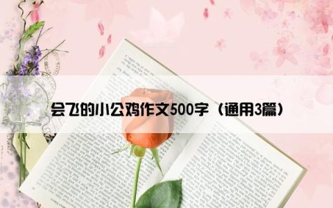 会飞的小公鸡作文500字（通用3篇）