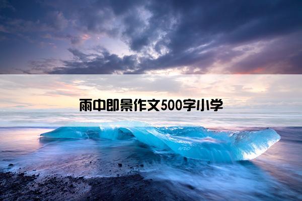 雨中即景作文500字小学