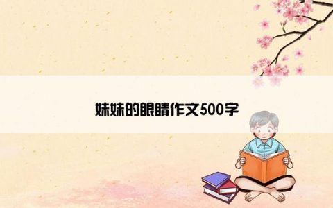 妹妹的眼睛作文500字
