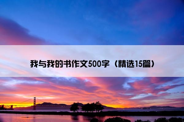 我与我的书作文500字（精选15篇）