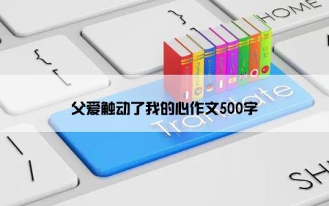 父爱触动了我的心作文500字