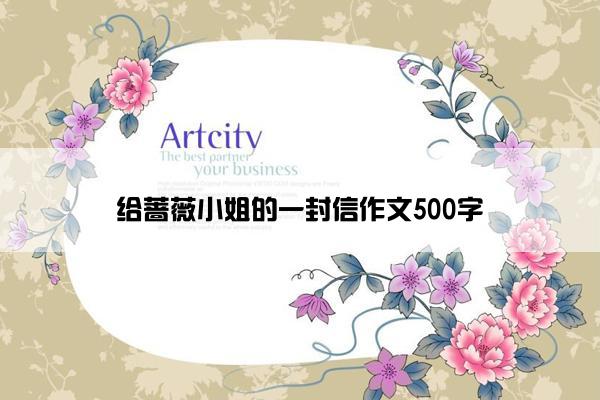 给蔷薇小姐的一封信作文500字