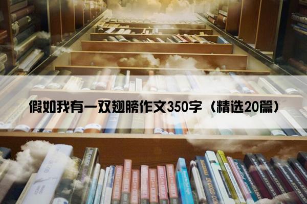 假如我有一双翅膀作文350字（精选20篇）