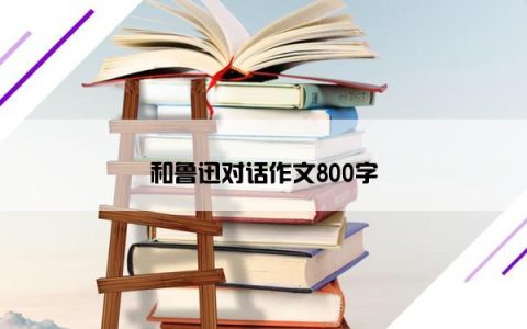 和鲁迅对话作文800字