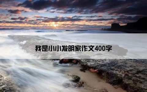 我是小小发明家作文400字