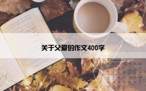 关于父爱的作文400字