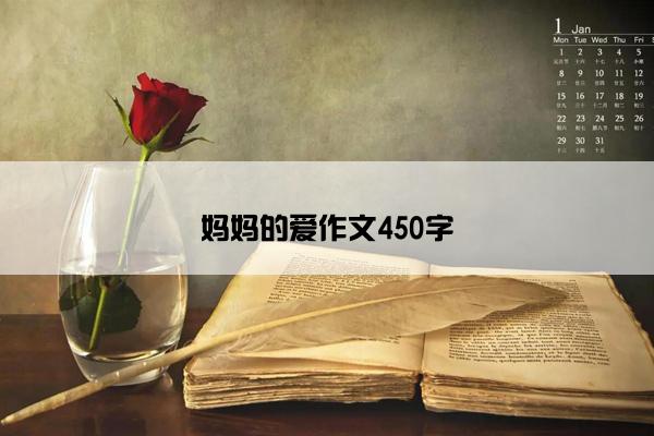 妈妈的爱作文450字