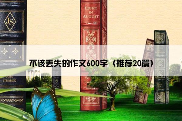 不该丢失的作文600字（推荐20篇）