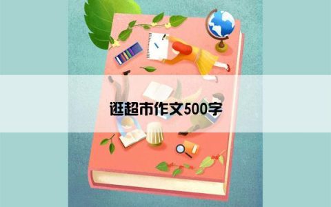 逛超市作文500字