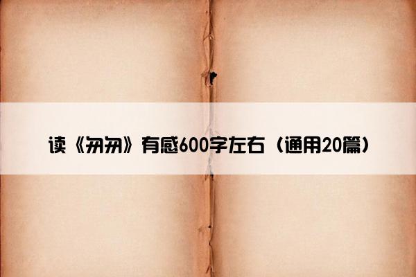 读《匆匆》有感600字左右（通用20篇）