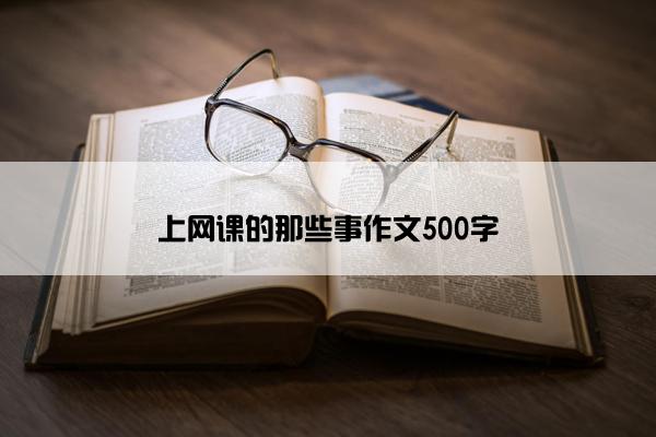 上网课的那些事作文500字