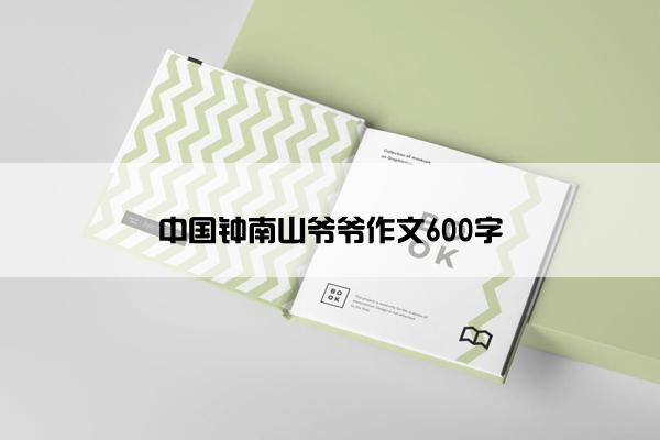 中国钟南山爷爷作文600字