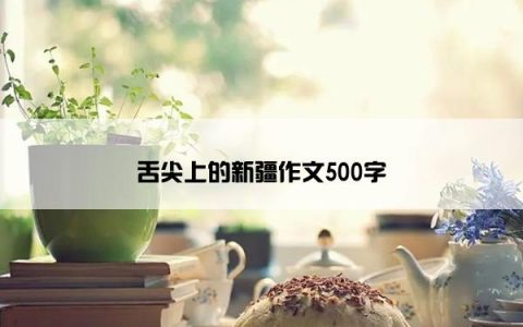 舌尖上的新疆作文500字