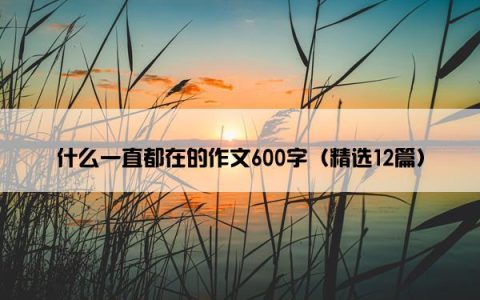 什么一直都在的作文600字（精选12篇）