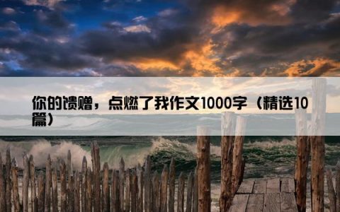 你的馈赠，点燃了我作文1000字（精选10篇）