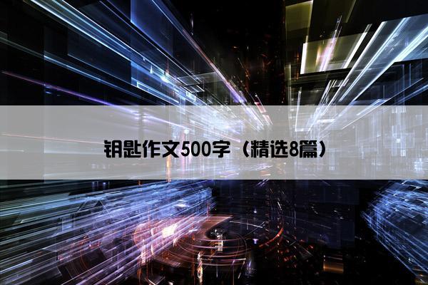 钥匙作文500字（精选8篇）