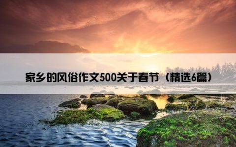 家乡的风俗作文500关于春节（精选6篇）