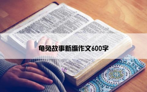 龟兔故事新编作文600字