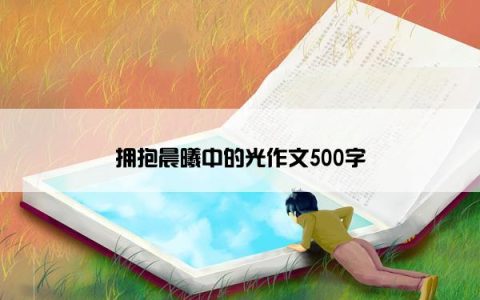 拥抱晨曦中的光作文500字