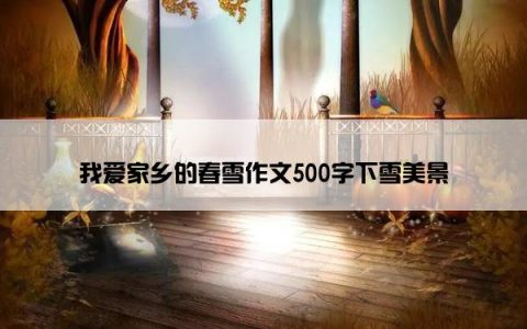 我爱家乡的春雪作文500字下雪美景