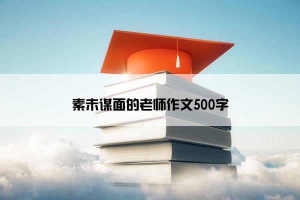 素未谋面的老师作文500字