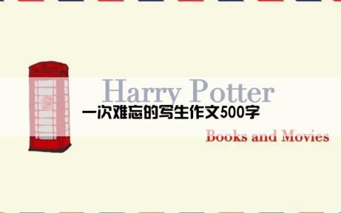 一次难忘的写生作文500字