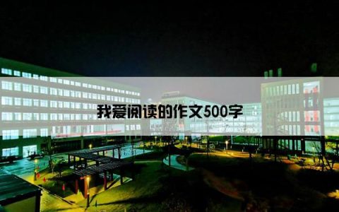 我爱阅读的作文500字