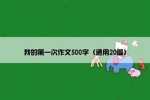 我的第一次作文500字（通用20篇）