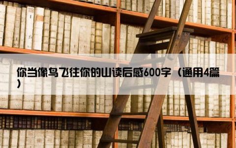 你当像鸟飞往你的山读后感600字（通用4篇）