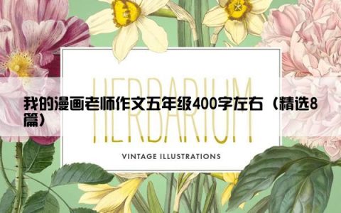 我的漫画老师作文五年级400字左右（精选8篇）