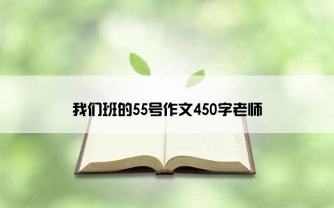 我们班的55号作文450字老师