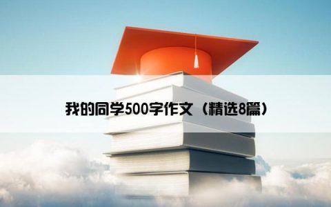 我的同学500字作文（精选8篇）