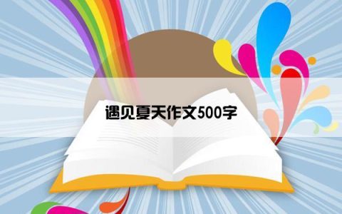 遇见夏天作文500字