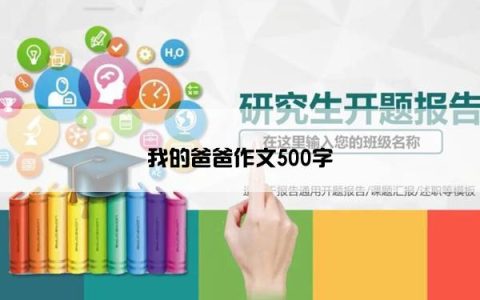 我的爸爸作文500字