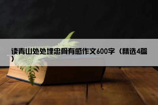 读青山处处埋忠骨有感作文600字（精选4篇）