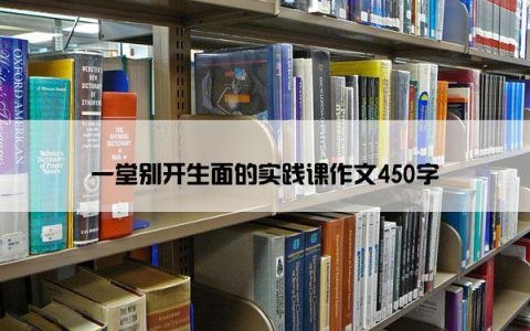 一堂别开生面的实践课作文450字