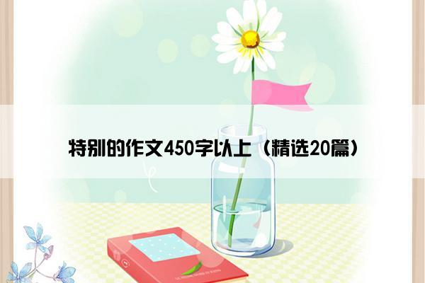 特别的作文450字以上（精选20篇）