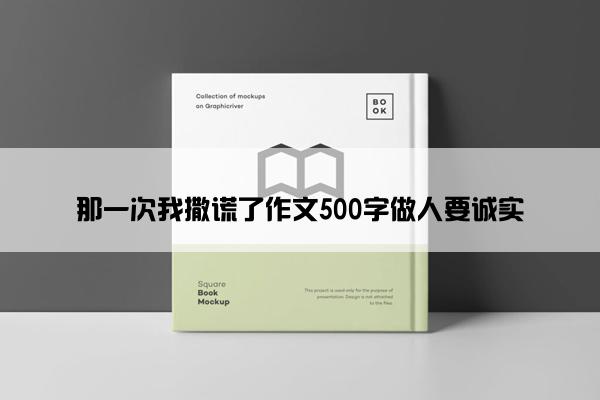 那一次我撒谎了作文500字做人要诚实