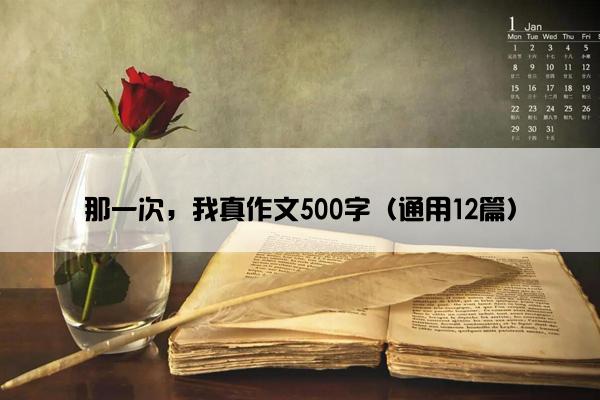 那一次，我真作文500字（通用12篇）