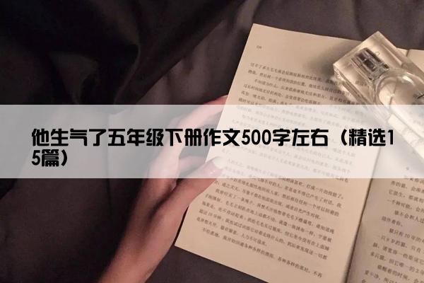 他生气了五年级下册作文500字左右（精选15篇）