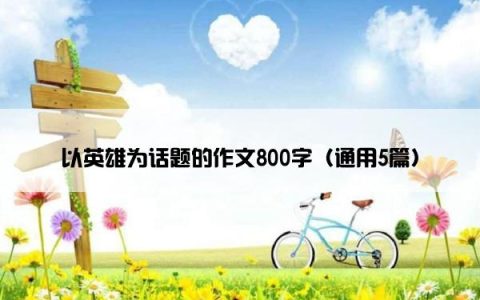 以英雄为话题的作文800字（通用5篇）