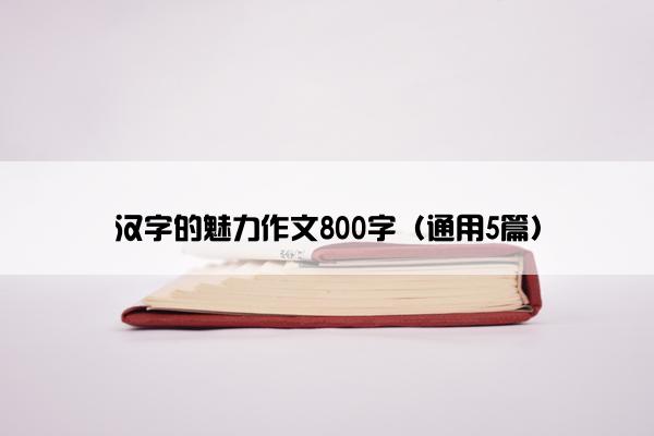 汉字的魅力作文800字（通用5篇）